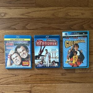 COMEDY DVDs BLU-RAY Austin Powers Goldmember The Hangover Stepbrothers movies